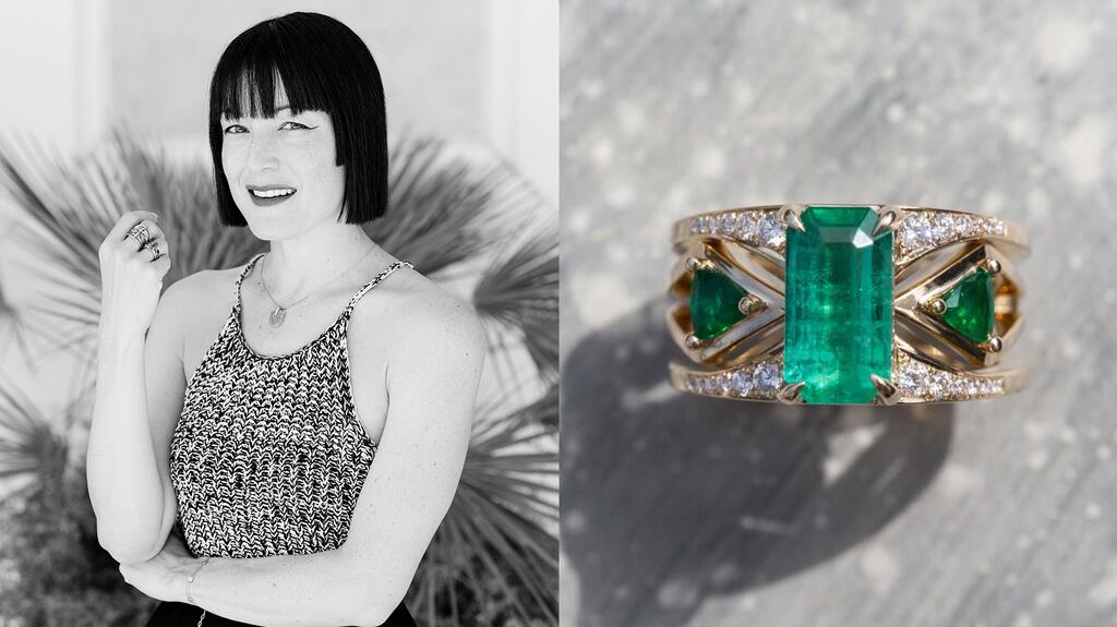 Designer Bliss Lau and her “Mirage + Reflection” ring Bliss Lau and her Mirage + Reflection ring